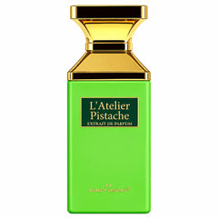 L'ATELIER Pistache Extrait de Parfum 100ml fragrance bottle, elegant and luxurious. Product shot 2 of 2.