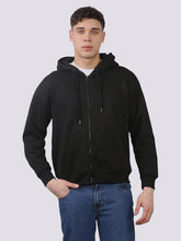 Mens Fleece Zip Up Hoody Jacket Long Sleeve Sweatshirt Hooded Top Mens Plain Winter Wear Zipper Hoodie