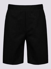 Boys Pull Up School Uniform Shorts Kids Half Elastic Waist Summer Pull On Short