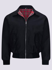 Men's Vintage Classic Retro Scooter Harrington Jacket - 1970'S Bomber Mod Skin Tartan Lining Trendy Coat