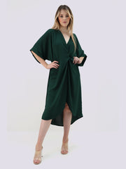 Italian Twisted Front Tunic Dress
