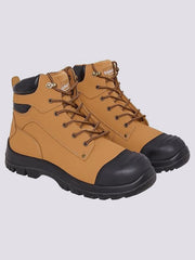 Mens Heavy-Duty Black Safety Work Boots Steel Toe, Slip & Oil-Resistant, Waterproof, and Durable, Industrial & Construction Footwear for Ultimate Protection & Comfort