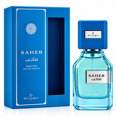 Saheb Emotions EDP 70ml by Ard Al Zaafaran, elegant perfume spray bottle, image 2 of 3.