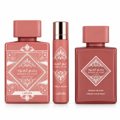 Badee Al Oud Noble Blush 3 pcs Gift Set By Lattafa - Image 1