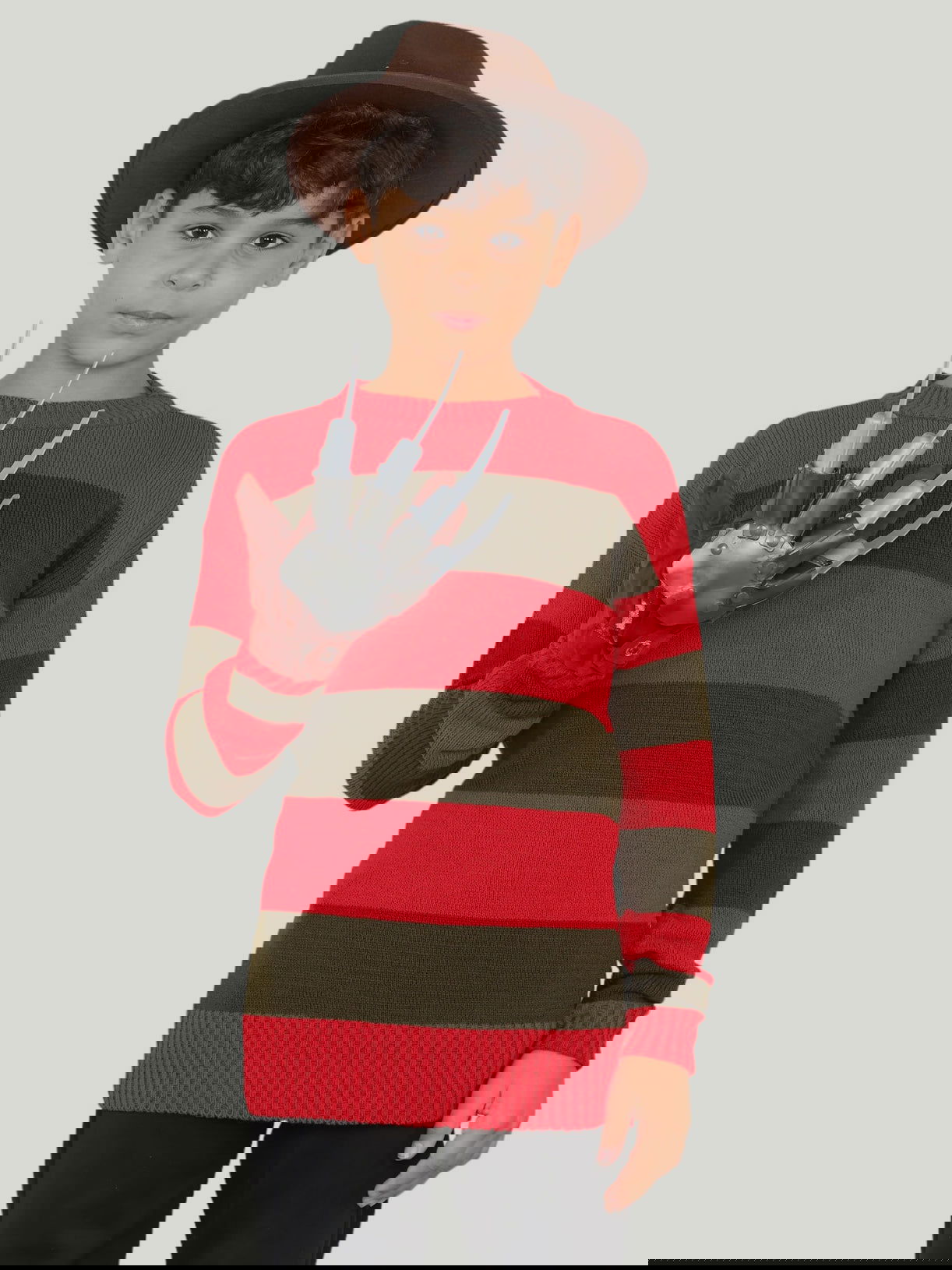 Children Red Green Nightmare Halloween 3Pcst Set - Grunge Wear