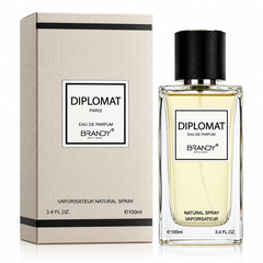 Diplomat Eau de Parfum 100ml for Men, brandy-inspired bottle. Second product image.
