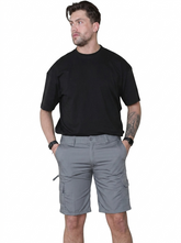 Mens Cargo Shorts Elasticated Waist – Mian Combat Multi Pocket Summer Work Shorts Plus Size