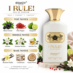 I RULE EDP 100ml Fragrance Spray by Brandy Design, elegant bottle, product image 3 of 3.
