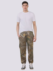Mens Jungle Print Trouser, Military Outdoor Hunting Hiking Fishing Camouflage Cargo Combat Casual Jogger Pants