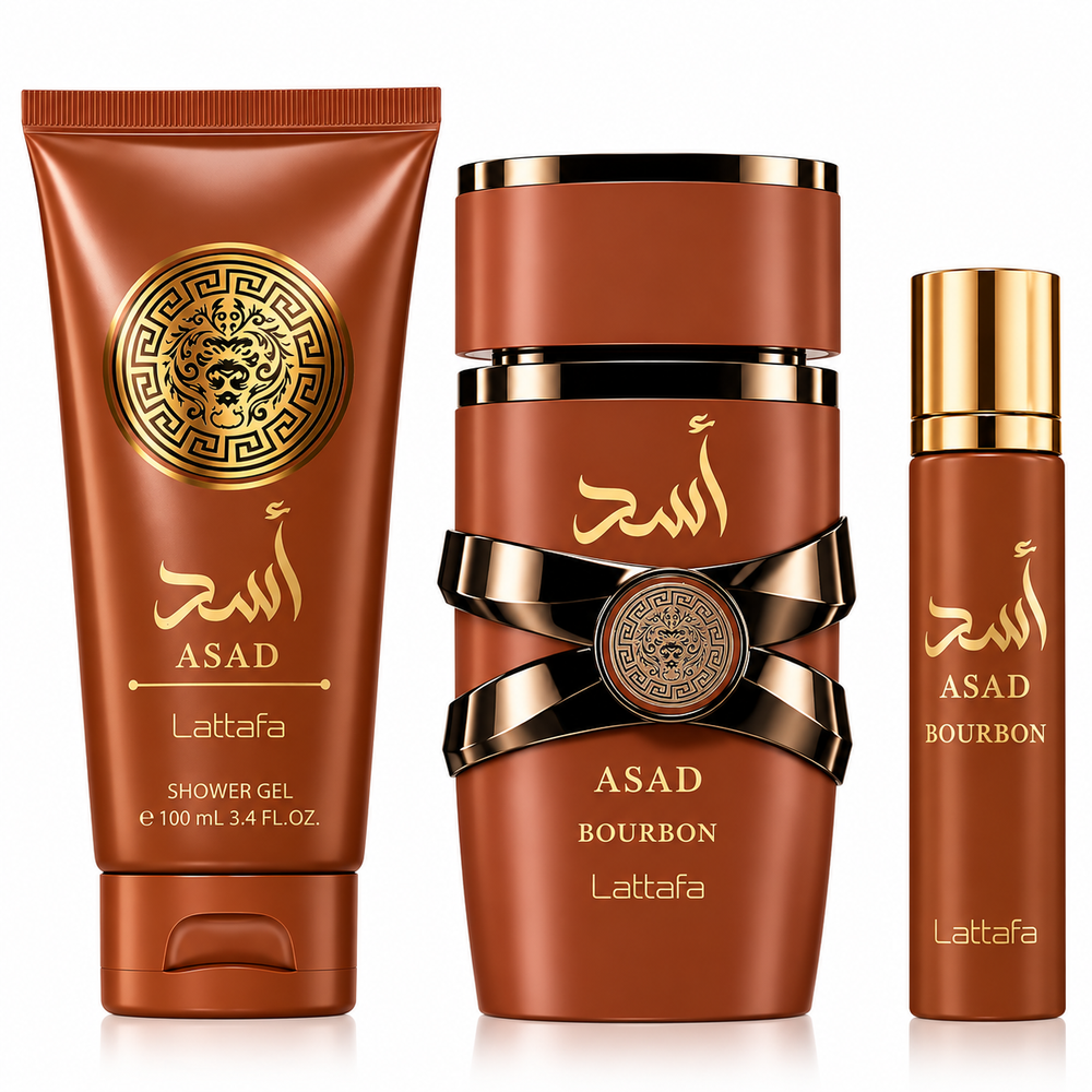 Asad Bourbon 3 Pcs Gift Set By Lattafa - Image 1