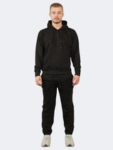 Men Pullover Fleece Tracksuit 2Pcs Set