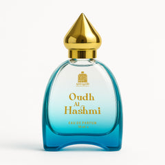 Oudh Al Hashmi perfume spray for men and women, elegant bottle, image 2 of 13.