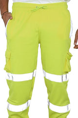 Reflective tape hi vis safety trousers for construction workers