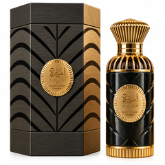 Ameerah Extrait De Parfum 100ml. Luxury designer perfume bottle, elegant and sophisticated.