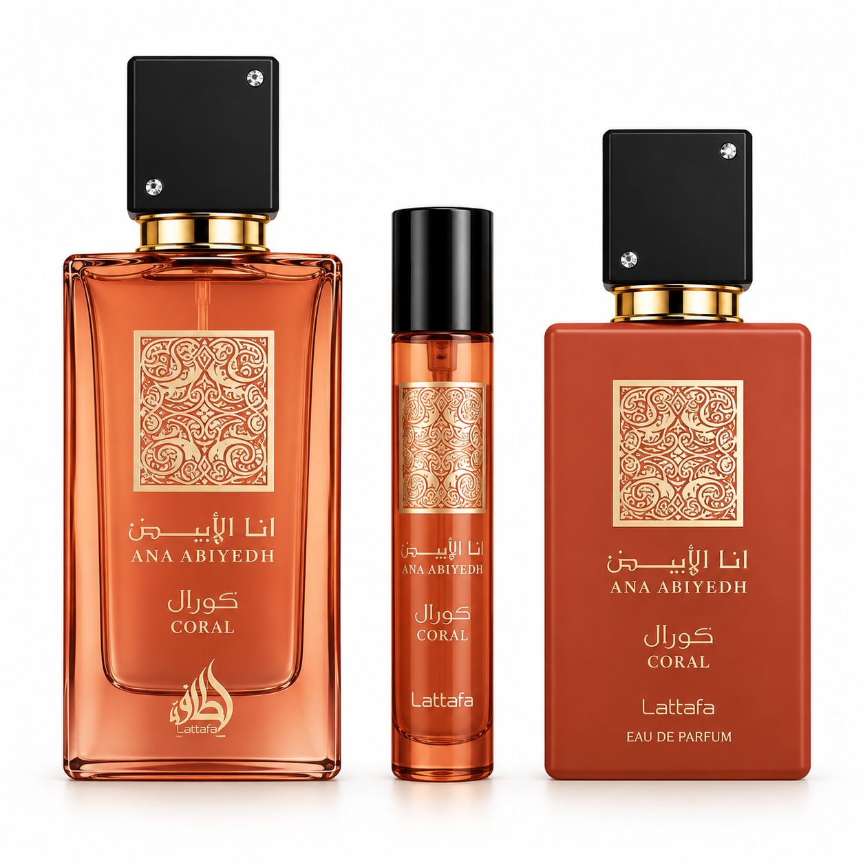 Ana Abiyedh Coral 3Pcs Gift Set By Lattafa - Image 1