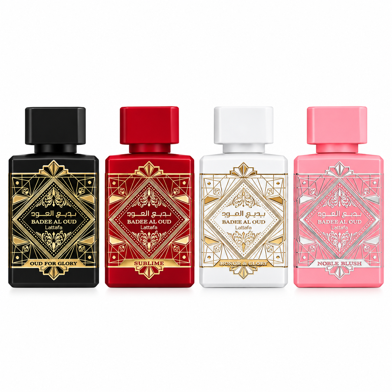Badee Al Oud Collection 4 x 25ml Gift Set By Lattafa - Image 1