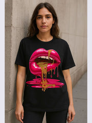 Lip Graphic Printed T-Shirt