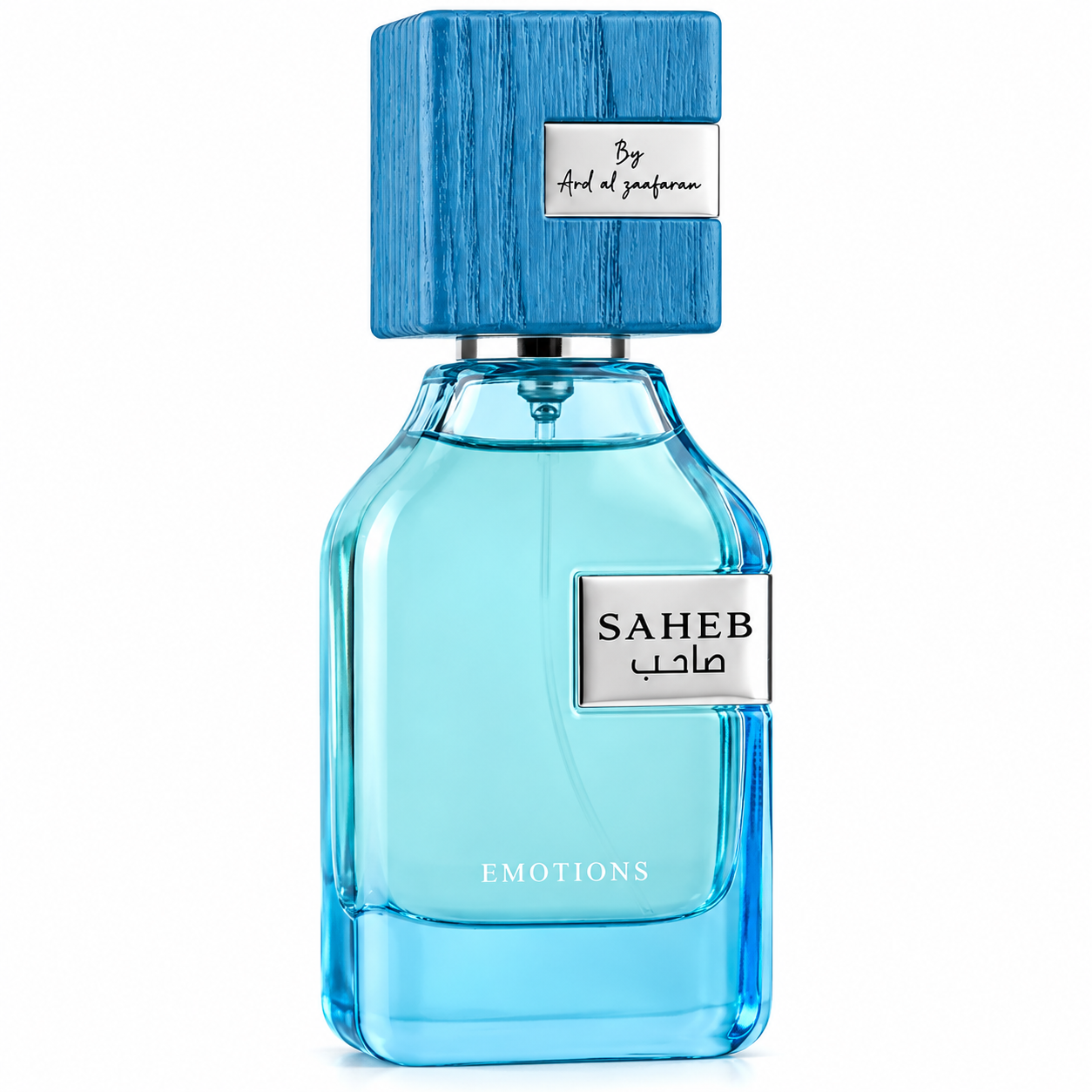 Saheb Emotions EDP 70ml Ard Al Zaafaran perfume spray, elegant bottle, front view.