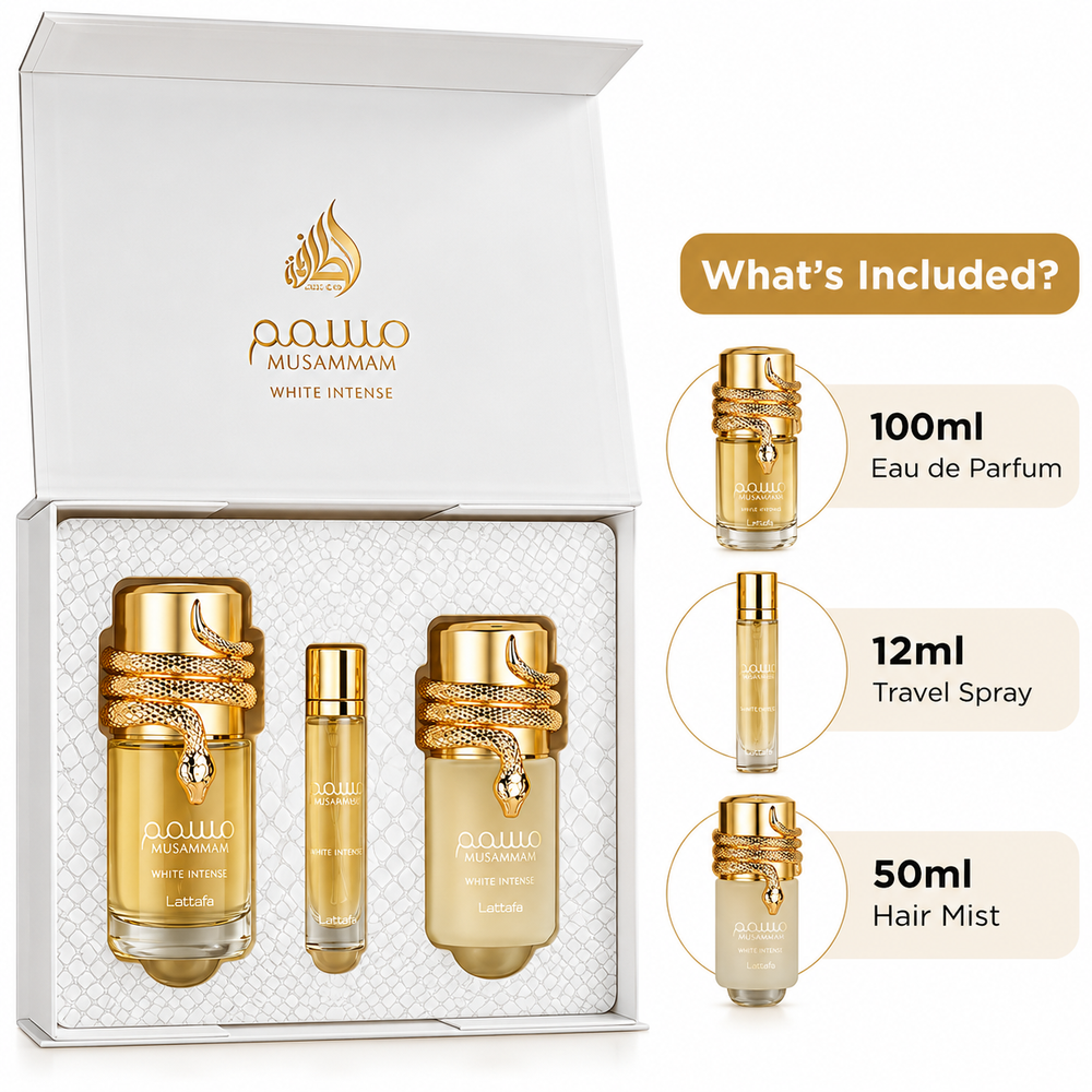 Musamam White Intense 3Pcs Gift Set By Lattafa - Image 2