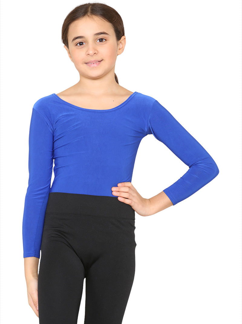 Girls Lycra Long Sleeve Bodysuit Leotard - Grunge Wear