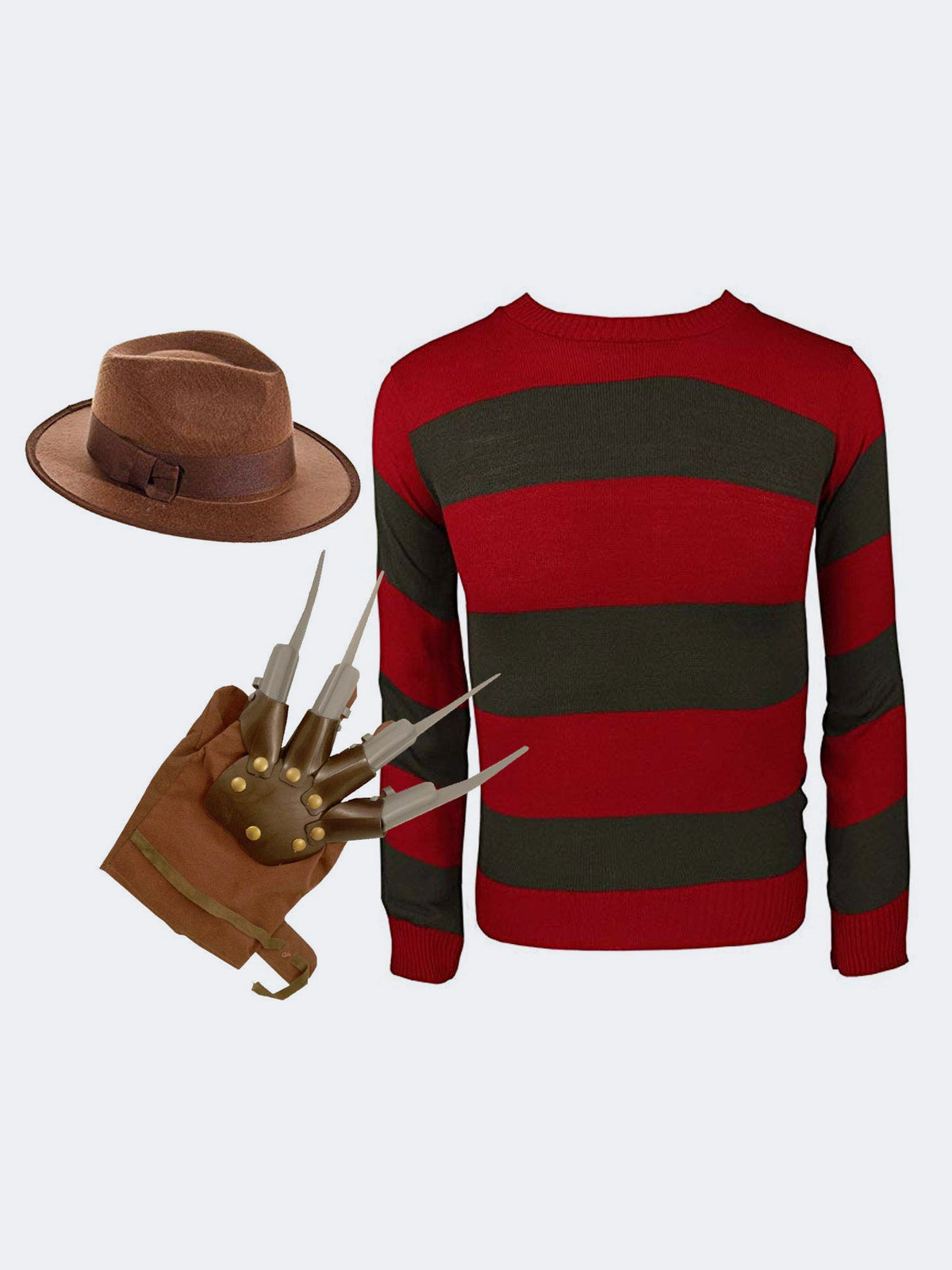 Men Red Green Nightmare Halloween 3Pcst Set