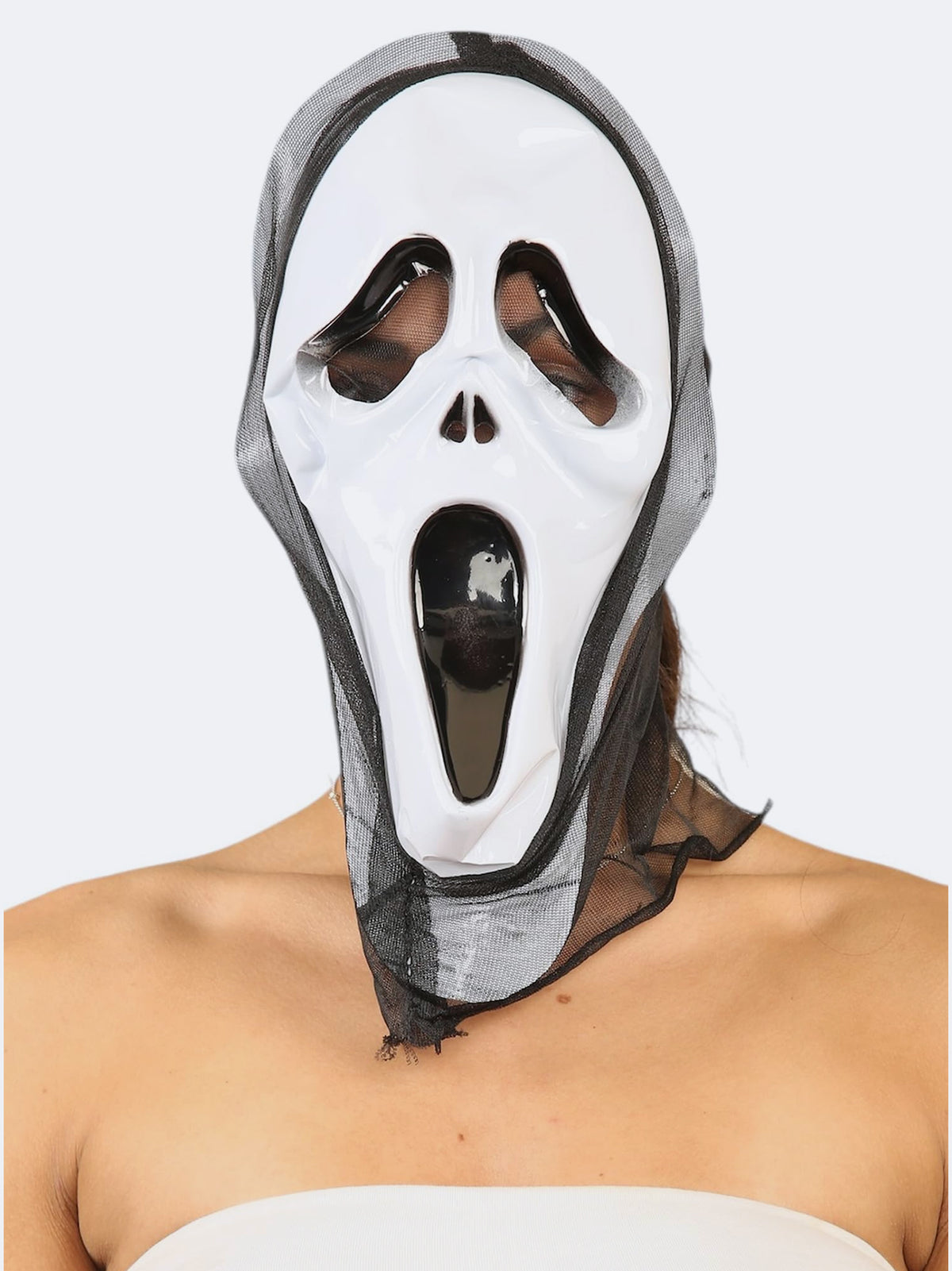 Unisex Scary Ghost Face Mask Men Funny Scream Mask