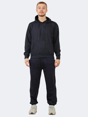 Men Pullover Fleece Tracksuit 2Pcs Set