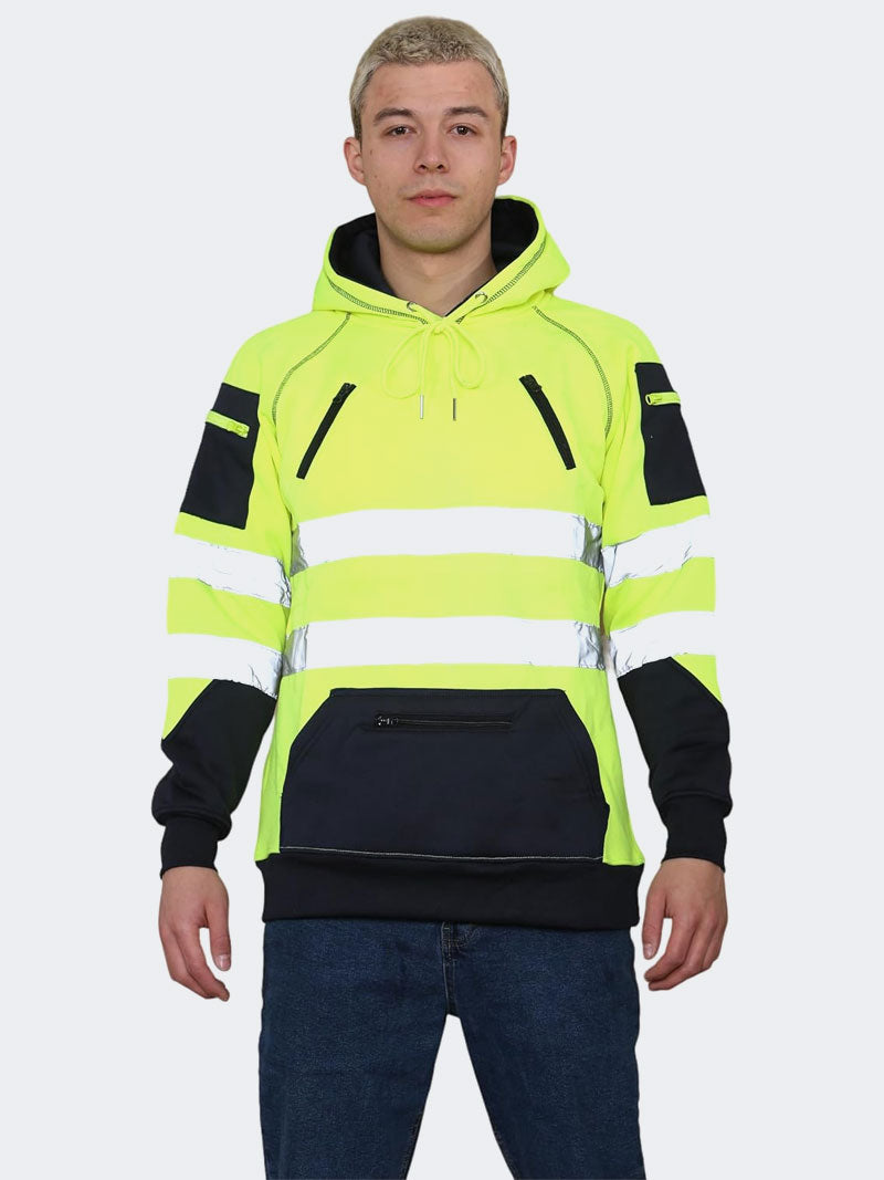 Men Safety Workwear Pullover Hoodie Sweatshirts - Grunge Wear