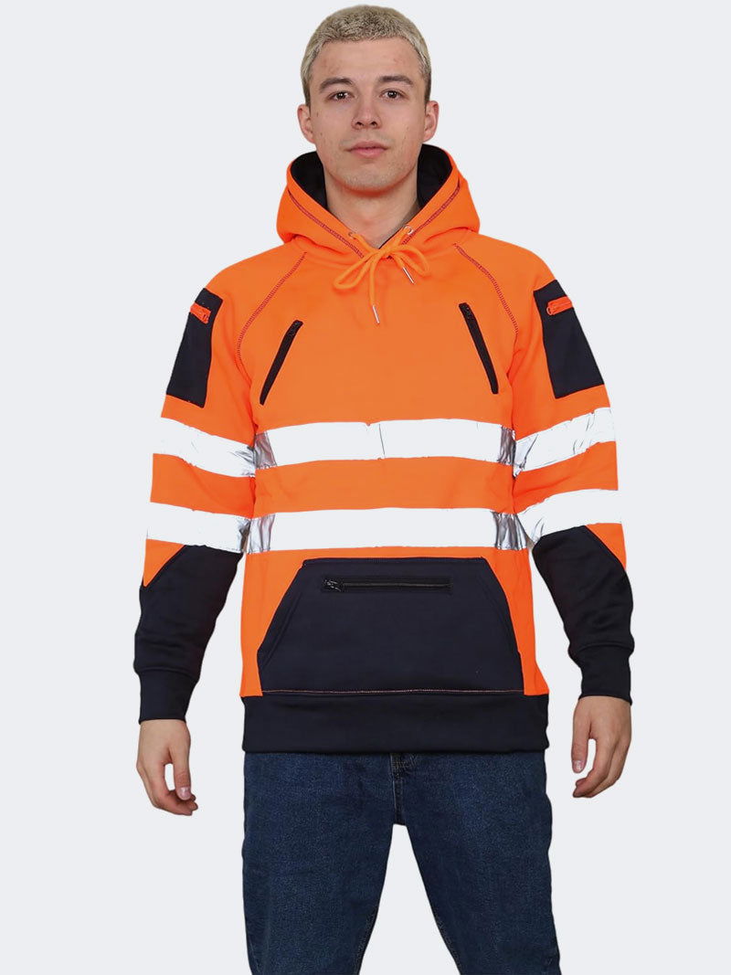 Men Safety Workwear Pullover Hoodie Sweatshirts - Grunge Wear