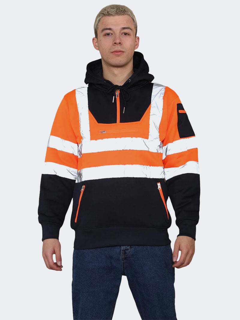 Men Safety Workwear Pullover Hoodie Sweatshirts - Grunge Wear