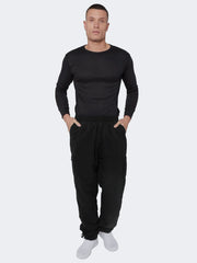 Men Thermal Fleece Lined Cargo Combat Elasticated Waist Trouser - Grunge Wear