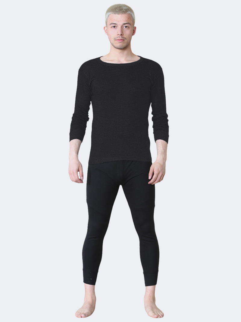 Men Thermal Long Sleeve Top & Long Johns Bottom Pants - Grunge Wear