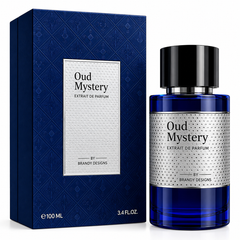 Oud Mystery Extrait de Parfum 100ml, Brandy Design bottle, close-up, product shot 2 of 2.