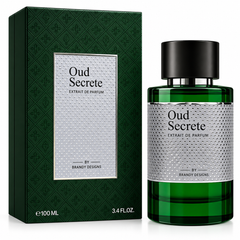 Oud Secrete Brandy Design Extrait Parfum 100ml bottle, product shot 2 of 2. Luxurious fragrance.