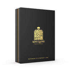 Luxury Attar Perfume Gift Set: 6 unique 5.5ml bottles, elegant packaging. Image 4 of 5.