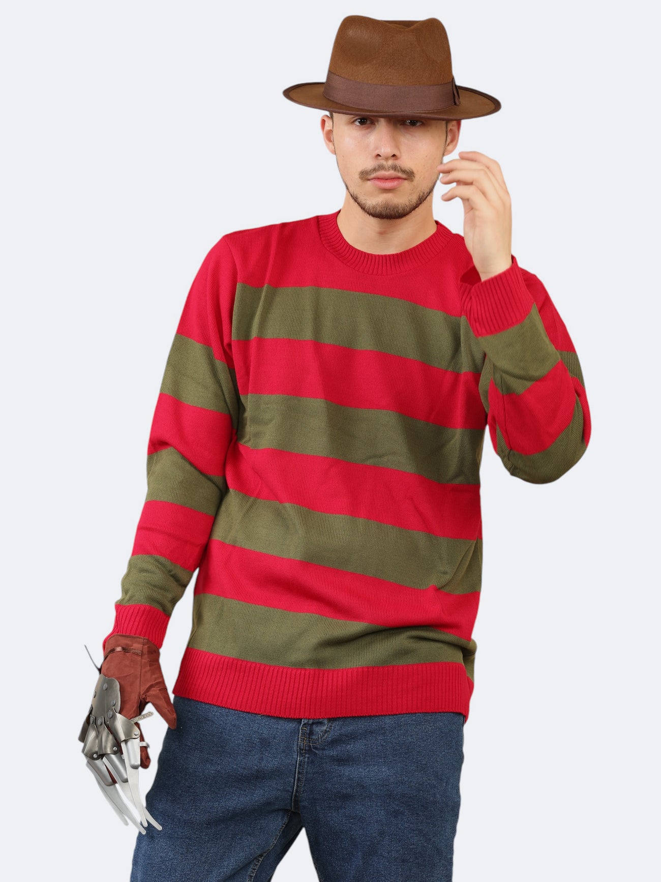 Men Red Green Nightmare Halloween 3Pcst Set