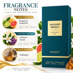 Sauvage Neroli EDP 85ml for men, bottle close-up, image 3 of 3.