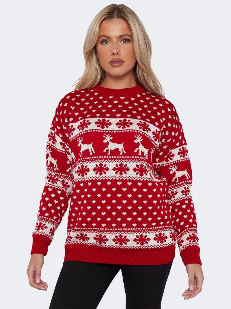 Unisex Merry Christmas Long Sleeve Novelty Jumper - Grunge Wear