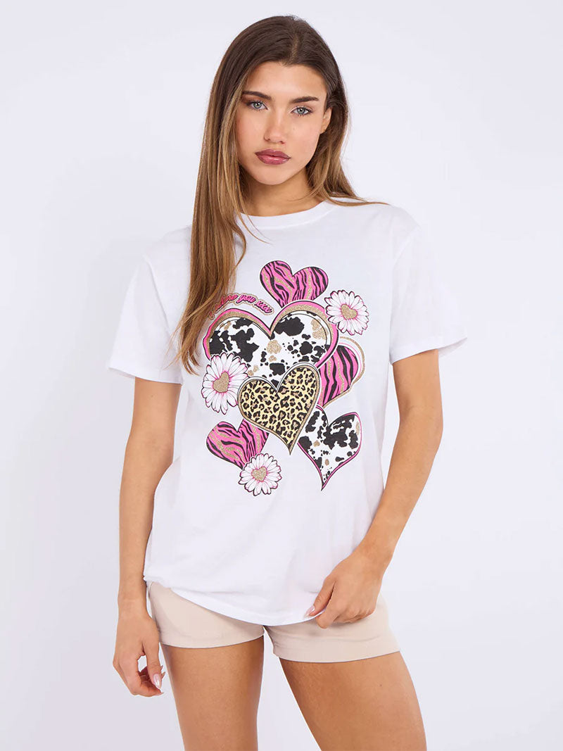 I Adore You Graphic Printed T-Shirt