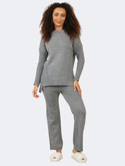 Women’s 2-Pcs Cable Knitted Jumper Trouser Co-ord Set