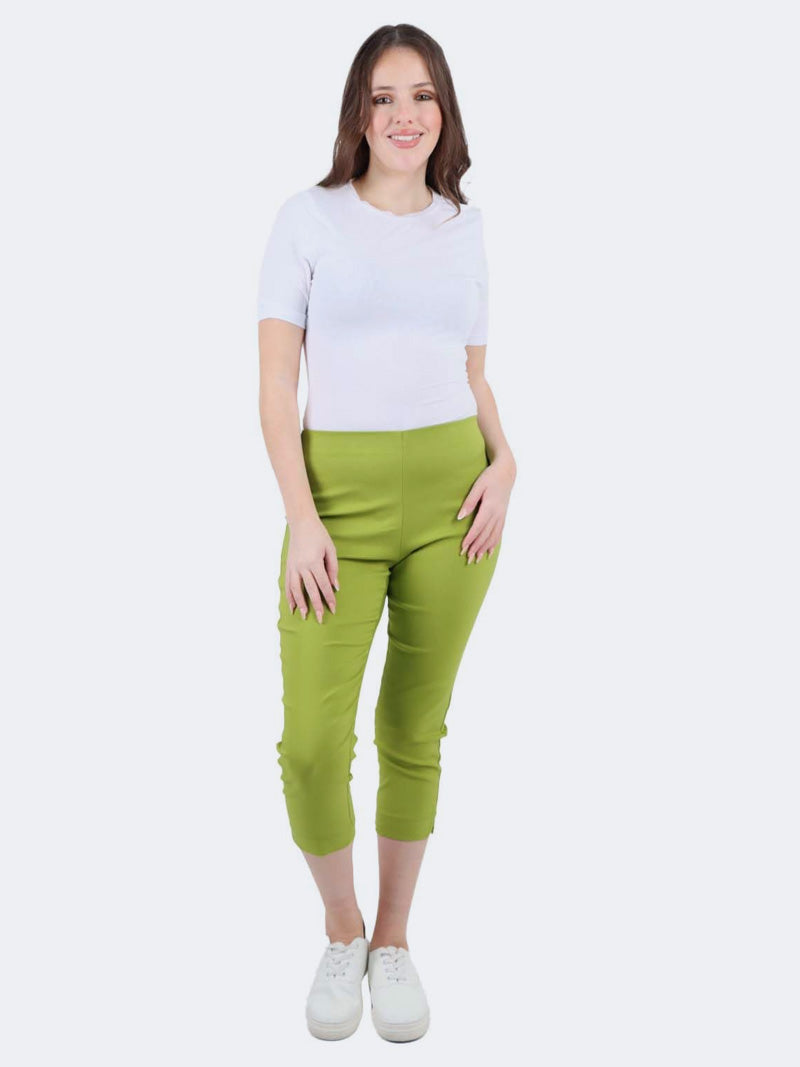 Women Italian Capri Cropped Trousers - Grunge Wear