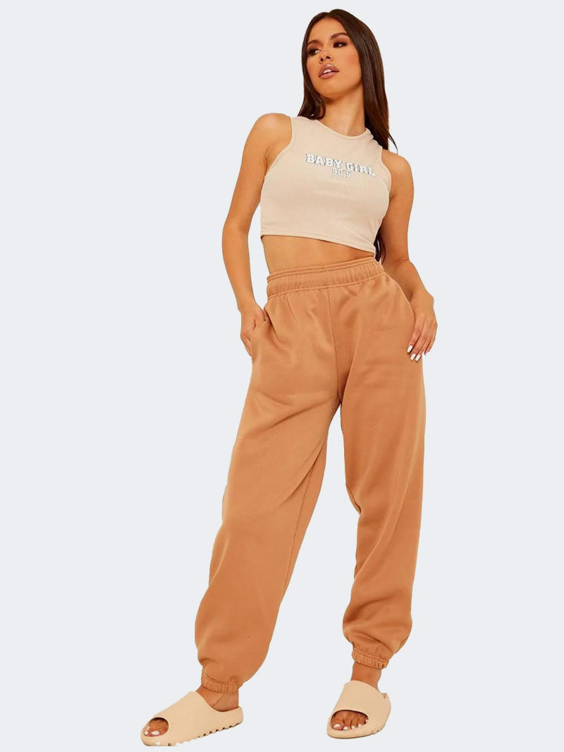 Women Oversized Fleece Jogger Sweatpant - Grunge Wear