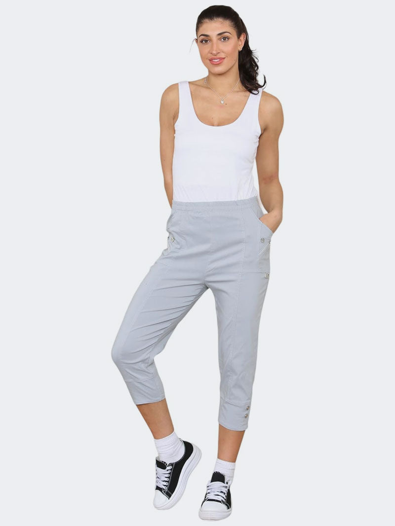 Women's Cherry Berry Capri Crop Trousers Pant - Grunge Wear