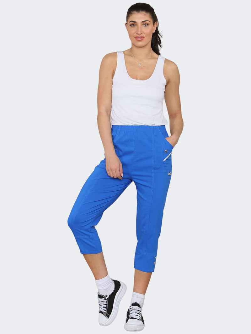 Women's Cherry Berry Capri Crop Trousers Pant - Grunge Wear