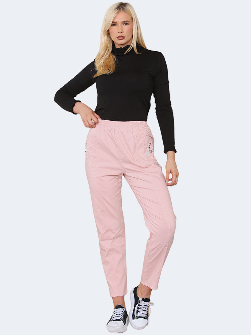 Women's Full Length Cherry Berry Trousers - Grunge Wear