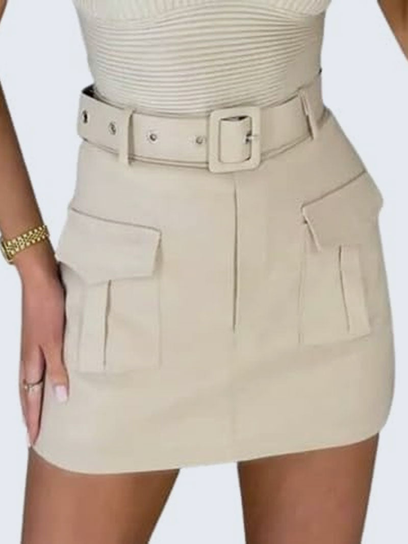 Womens Cargo Pocket Skirt - Grunge Wear