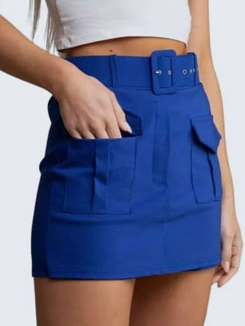 Womens Cargo Pocket Skirt - Grunge Wear